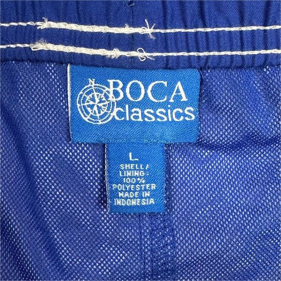 Boca Classics Swim Striped Swim Suit - Size Large - Picture 3 of 3